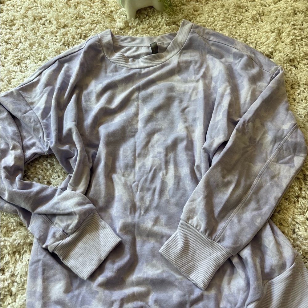 Mondetta Lavender Tiedye colorful cute lazy Pullover